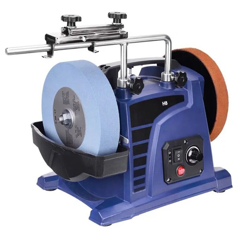 200W H8 8 Inch Sharpener Woodworking Tools Low-speed Water-cooled Sharpener