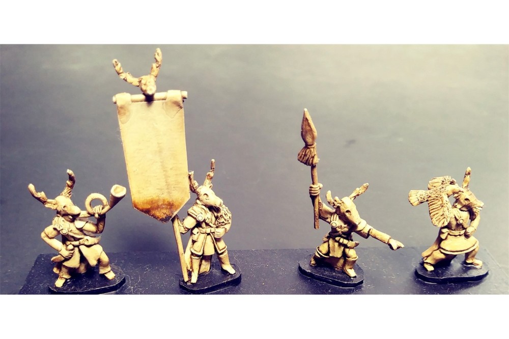 15mm Fantasy Wovian Command (4 figures)