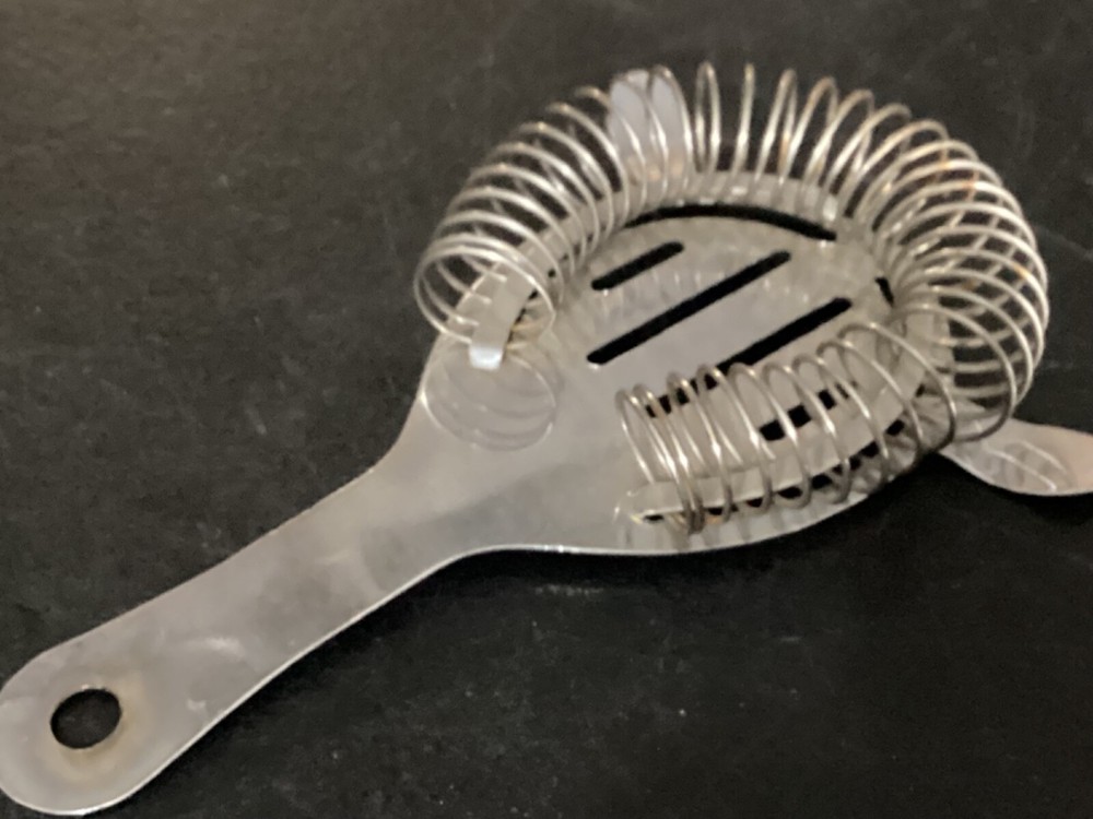 Metal Martini Cocktail Bartender Drink Strainer