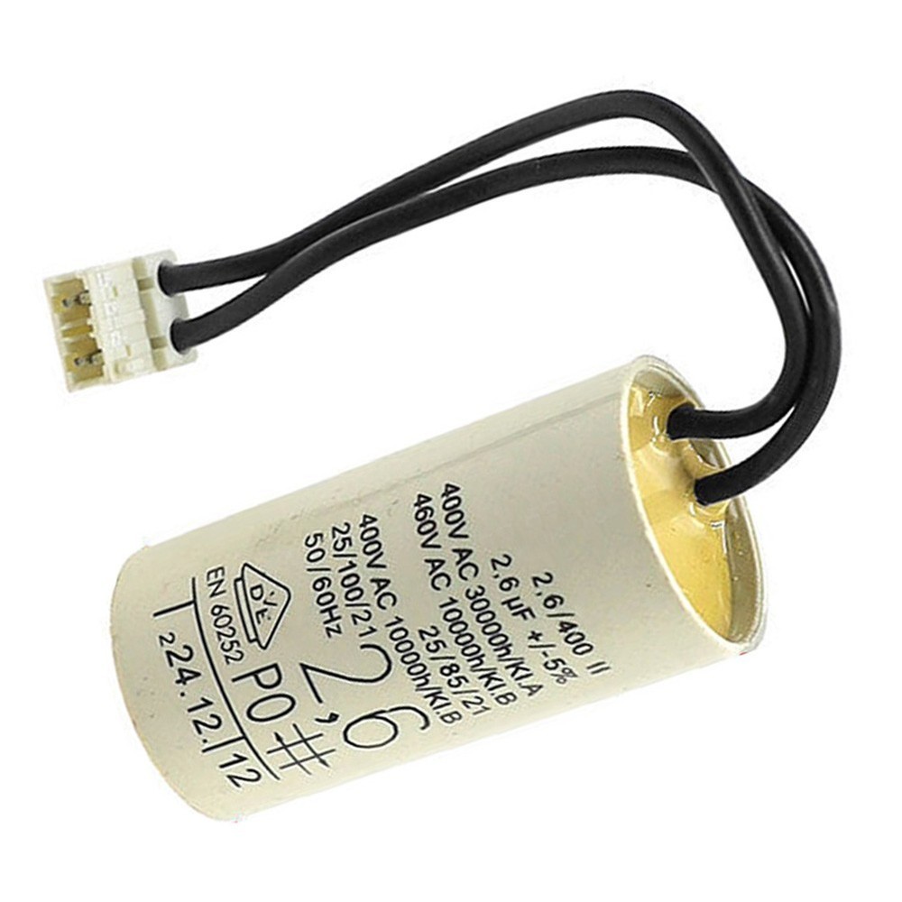 2.6uF Capacitor for Boiler Circulation Pump Replacement with Connector