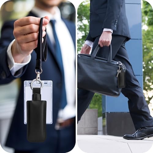 Microfiber Leather Solid State Flash Drive Case, Large USB Flash Drive Holder