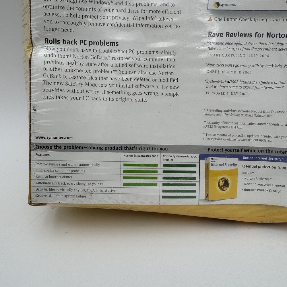 New Norton SystemWorks 2005, Sealed. Windows