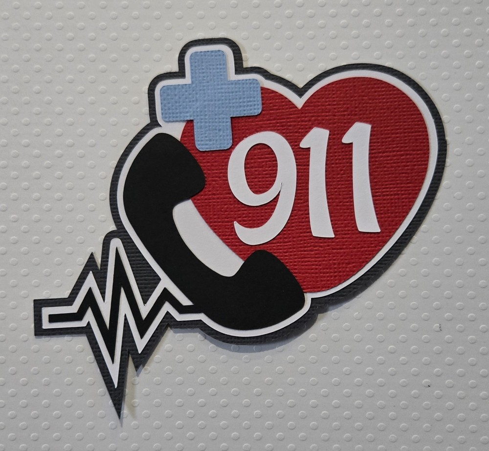 911 Title. Scrapbook, Card Making Paper Piecing