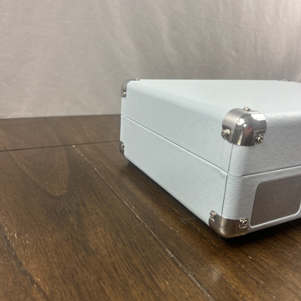 Victrola Journey+ Bluetooth Record Player Suitcase Blue Open Box Tested Working