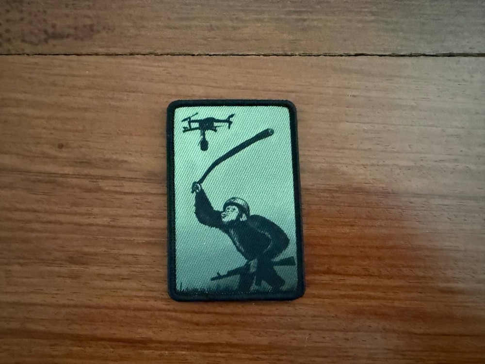 Russian Monkey vs Drone Morale Badge - Military Patch