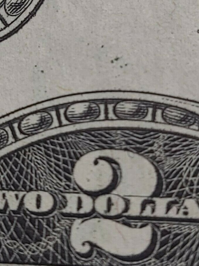 1976 $2 FRN Error, low serial #, star note L 00076138*