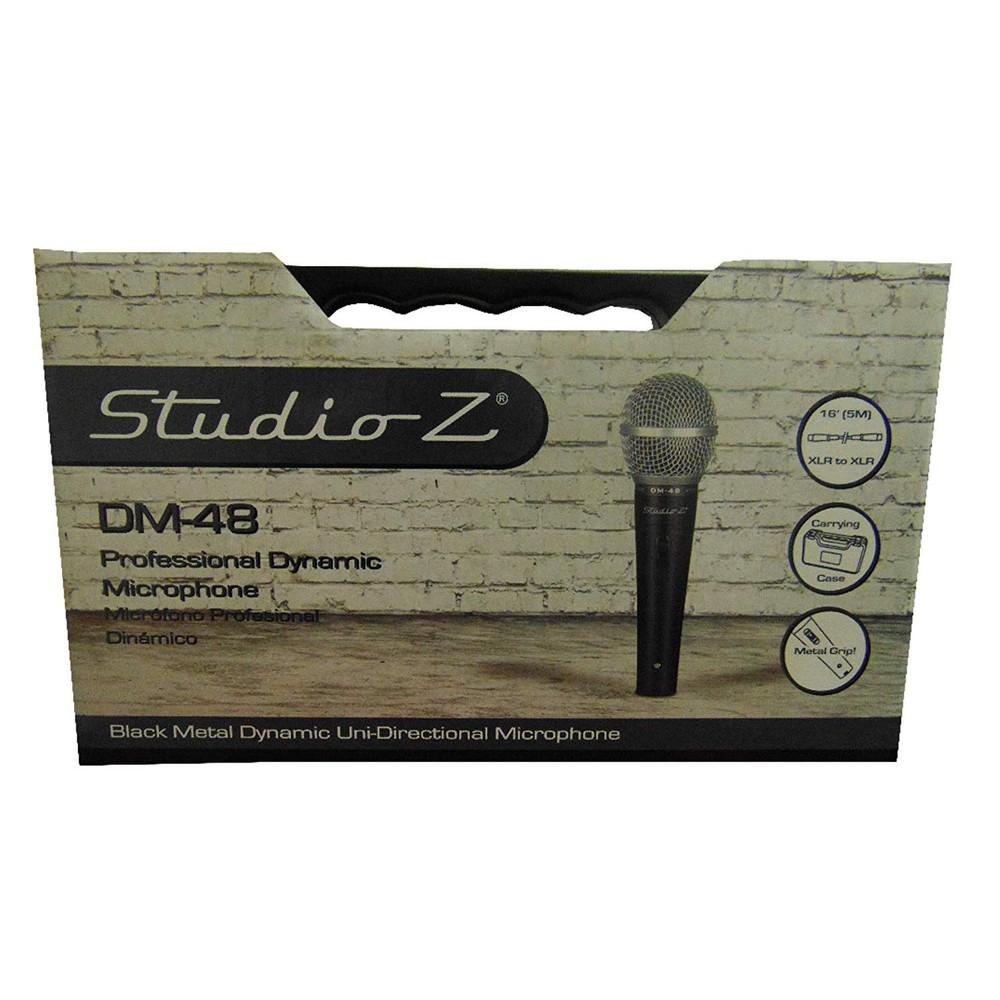 Audiopipe Studio Z Dynamic Pro Live Performance Microphone, Black (Open Box)