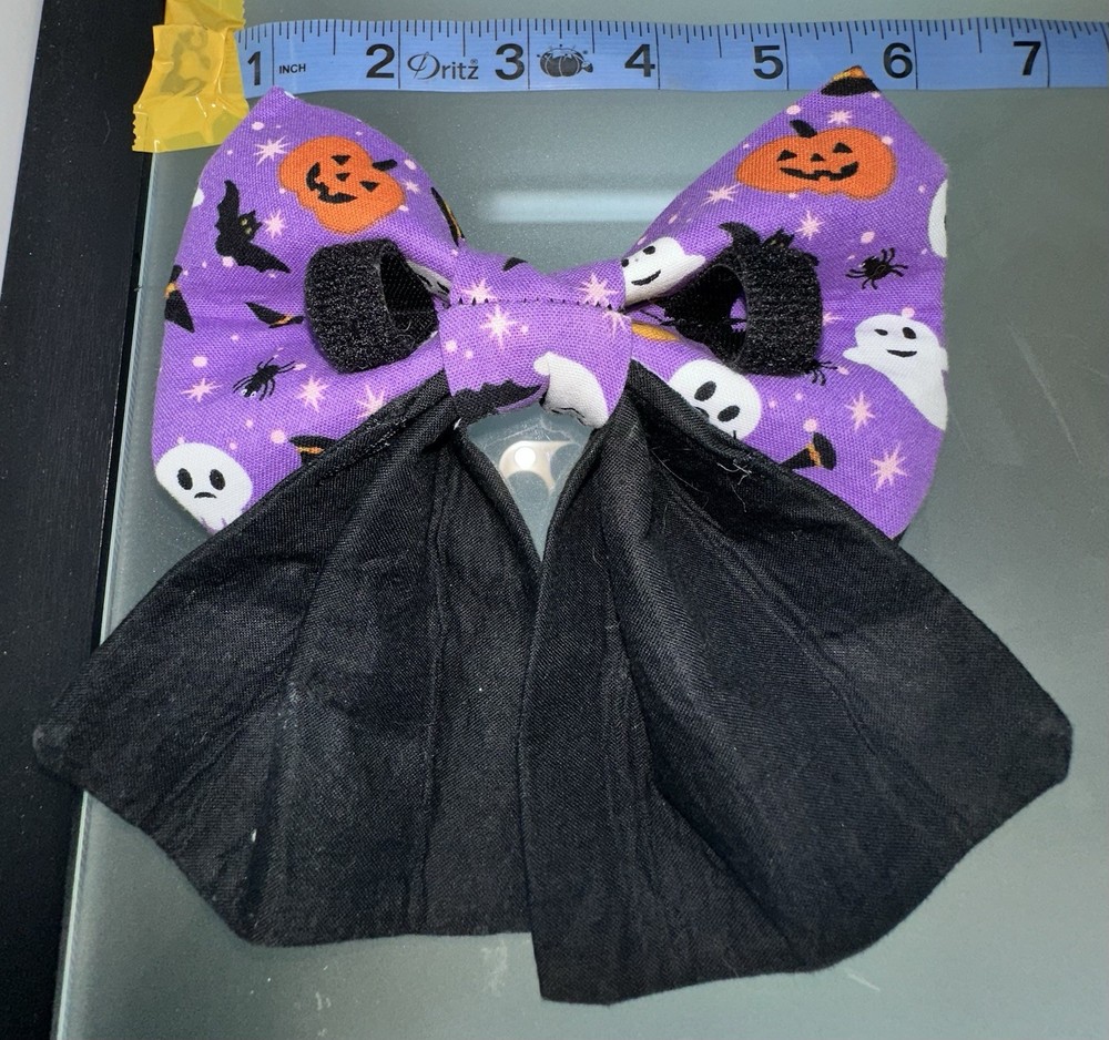 Handmade Over the collar Pet Bow Bundle #1 (Halloween Pattern) - New