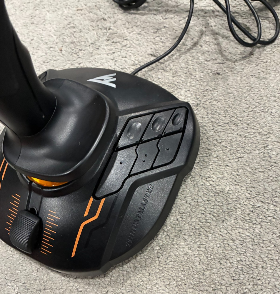 Thrustmaster T.1600M FCS Flight Stick Joystick - Tested & Working