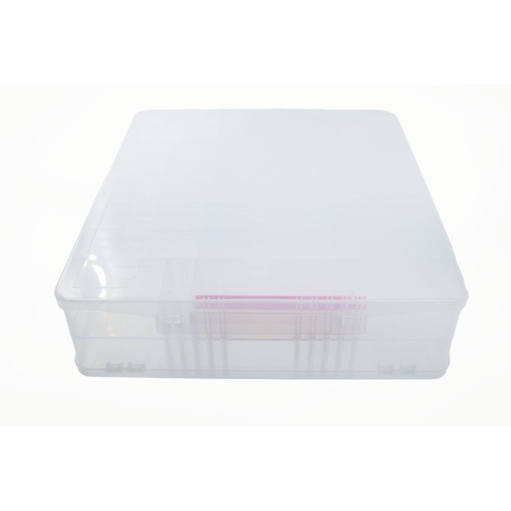 Clear Plastic Stacked Storage Organizer Box 48 Slots