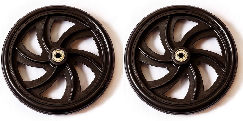 Walker Rollator 7.5" Wheels (REAR) Black Pair