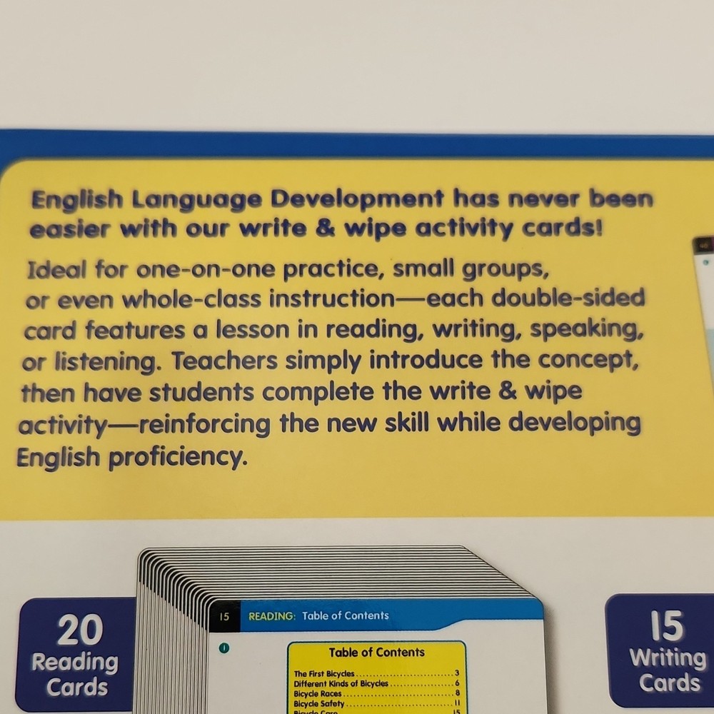 Lakeshore English Language Development Activity Cards Level 3, Grades K-2, Alph…