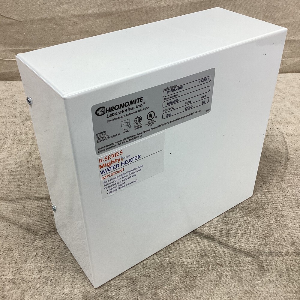 CHRONOMITE LABS R-58L/208 Electric Tankless Water Heater 12050W 5gpm