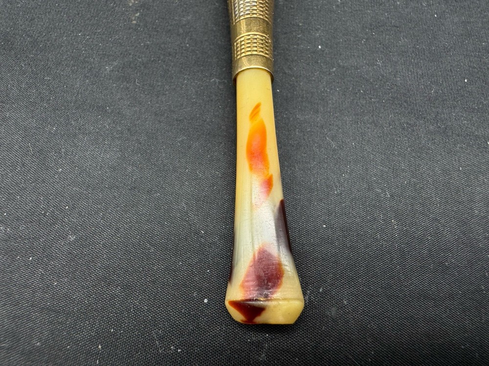 Vintage Sterling Silver Bakelite Cigarette Holder, 2 7/8"