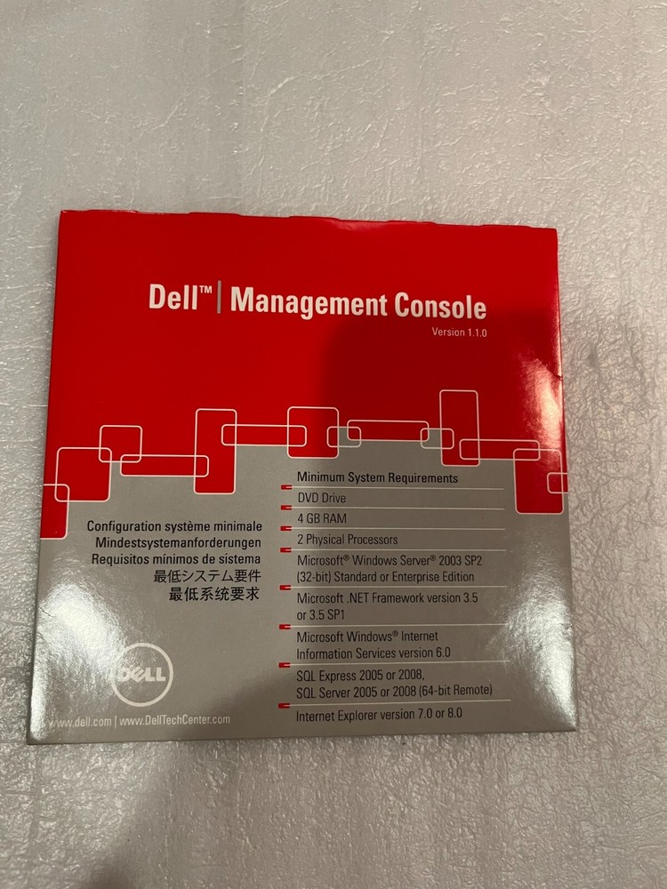 Sealed Dell Management Console CD-ROM, Version 1.10