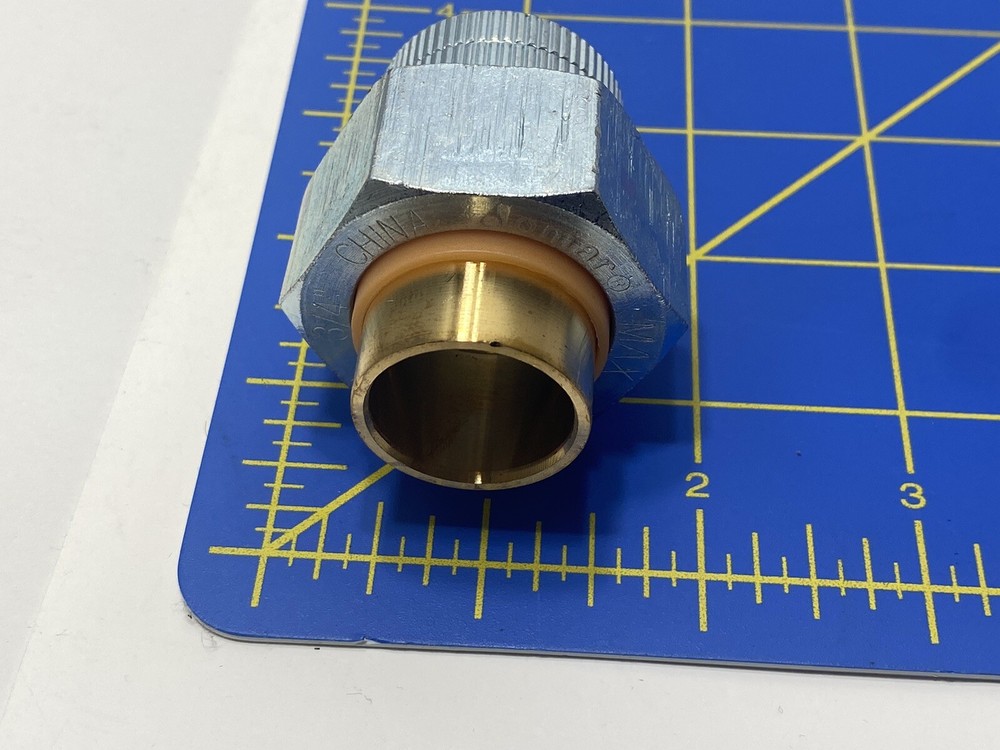 Jomar Valve 701-104G Dielectric Union, 3/4 in, Solder x FNPT, Steel