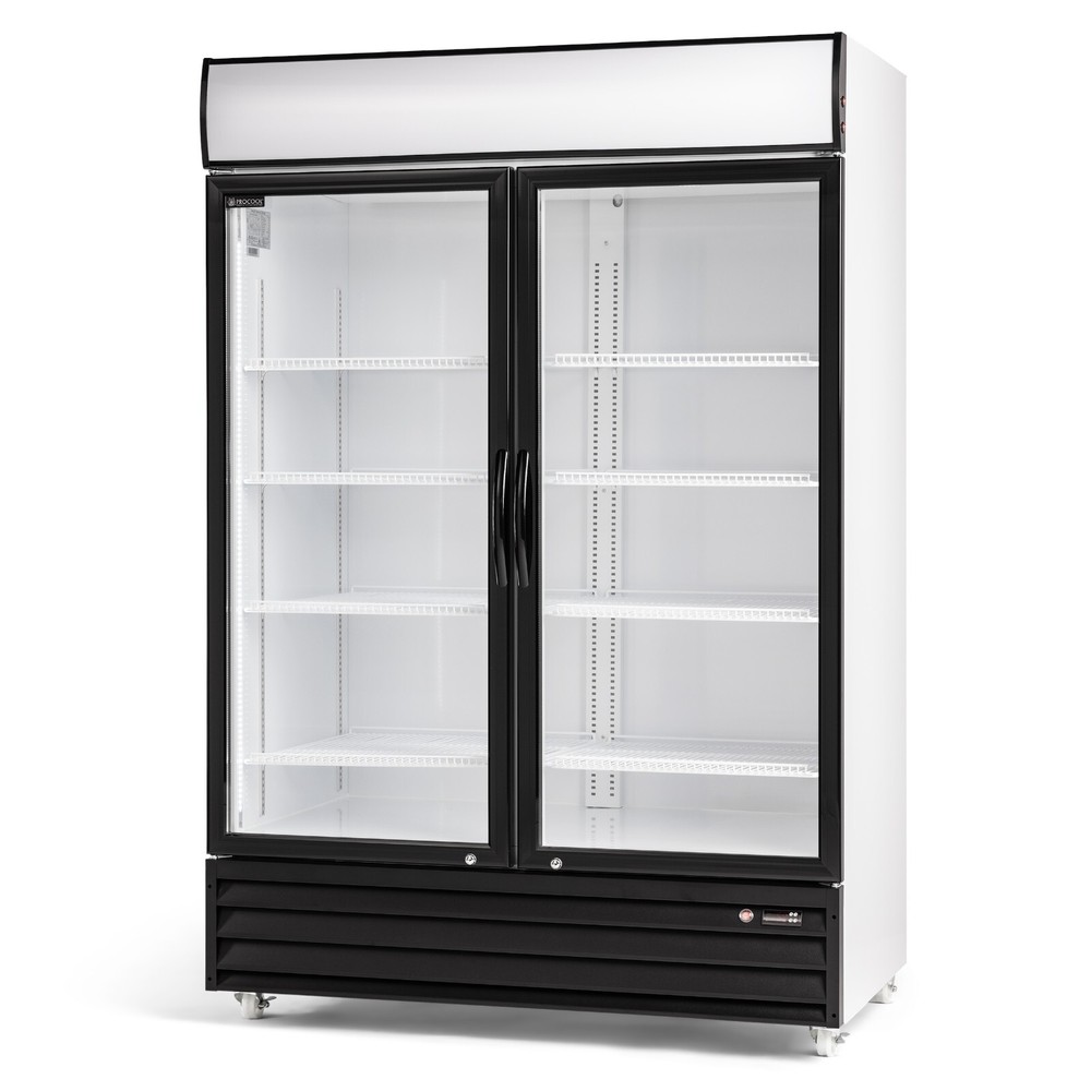 Procool CSD-1400 2 Door Display Beverage Cooler Merchandiser Refrigerator