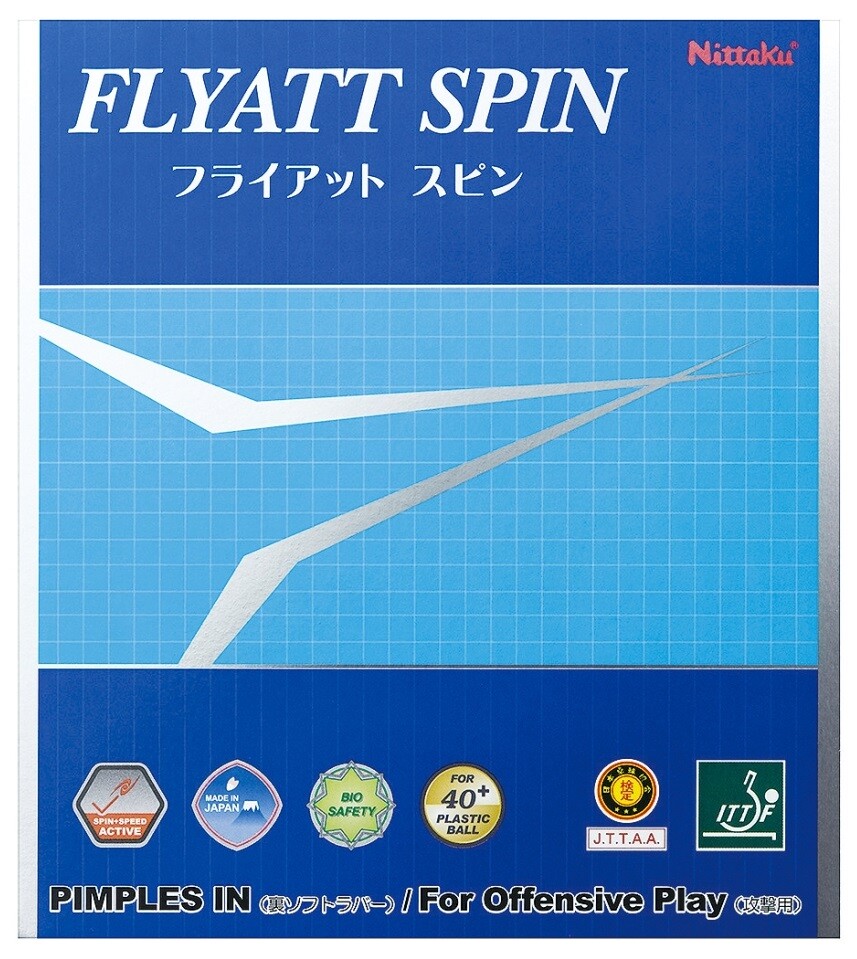 NITTAKU - FLYATT SPIN - Table Tennis Rubber