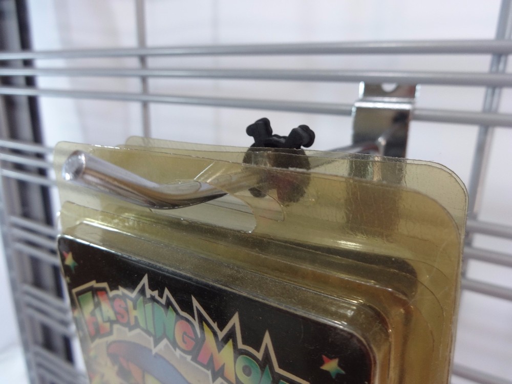 Qty. 25 Black Squeezable Inventory Control Clip Wire Grid Peg Hook