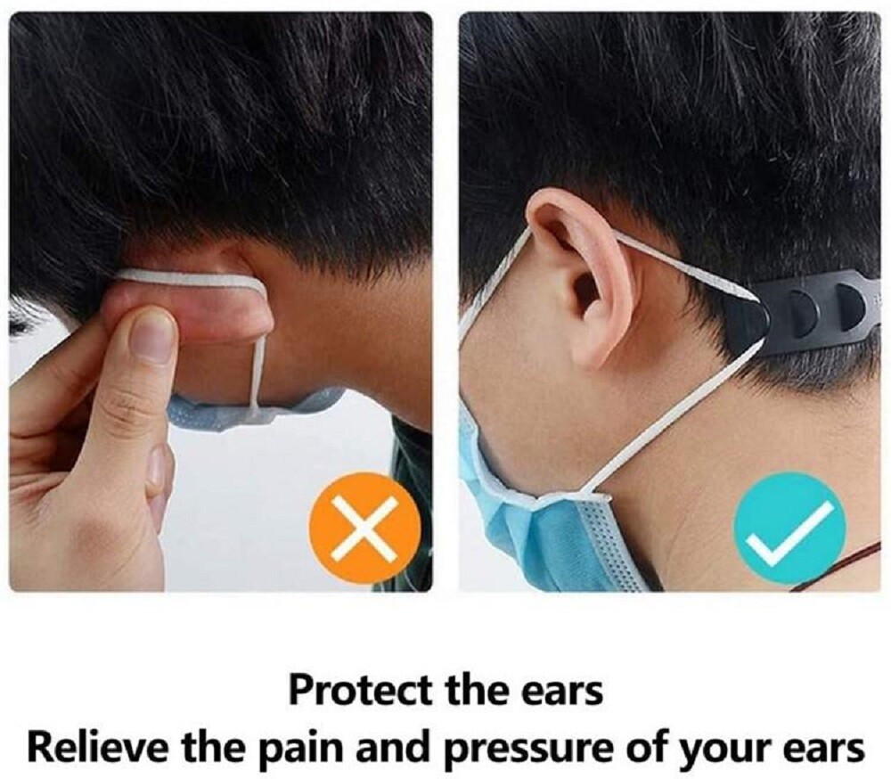 Mask Elastic Strap Adjustable Extender Ear Protectors for Wearing Face Masks