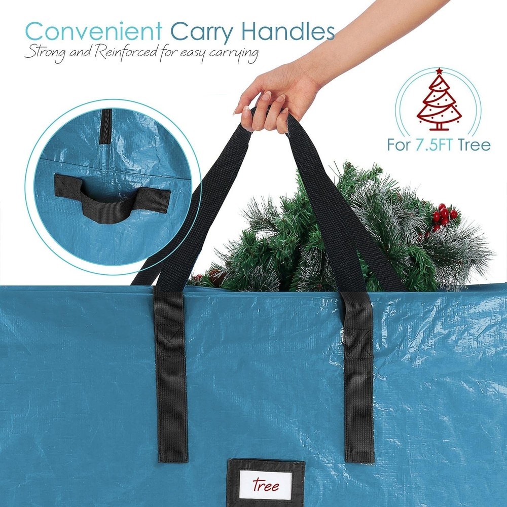 StorageBud Christmas Tree Storage Bag – Waterproof 7.5 ft., Pe Plastic