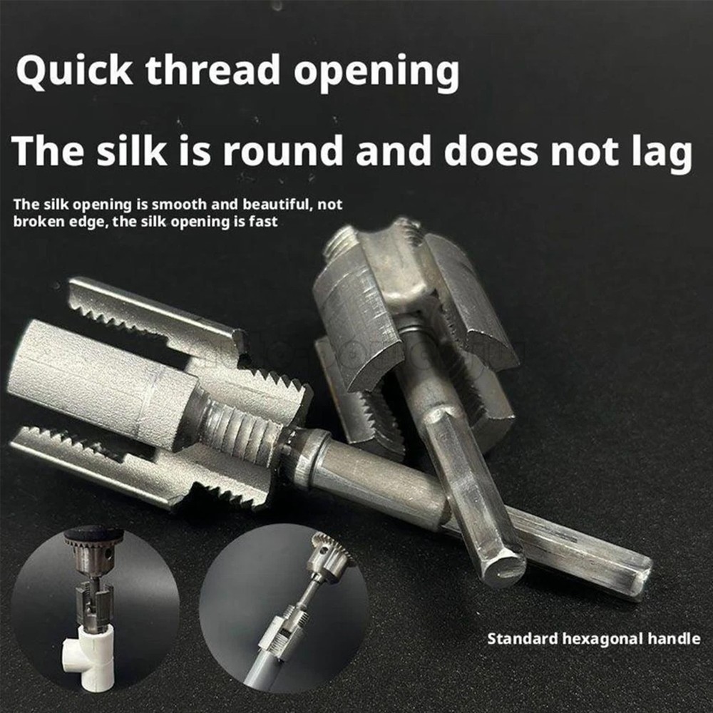 Integrated Internal & External Pipe Threading-Tool PVC Pipe Threader Kit