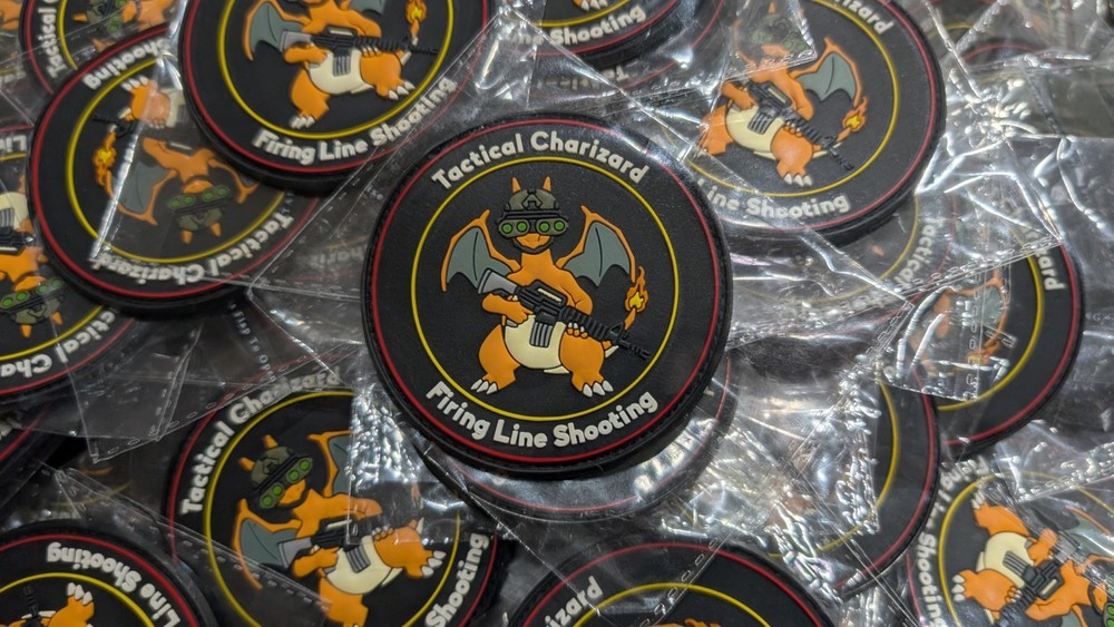 Tactical Charizard Hook & Loop Patch For Tactical Bags, Etc