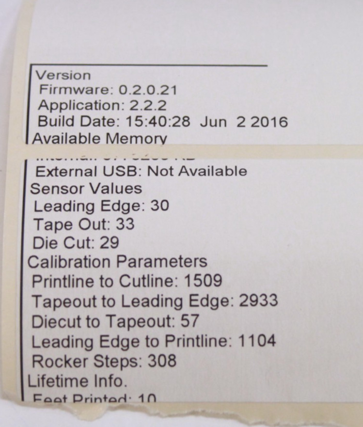 Brady BBP33 Industrial Label Printer READ Prints Config