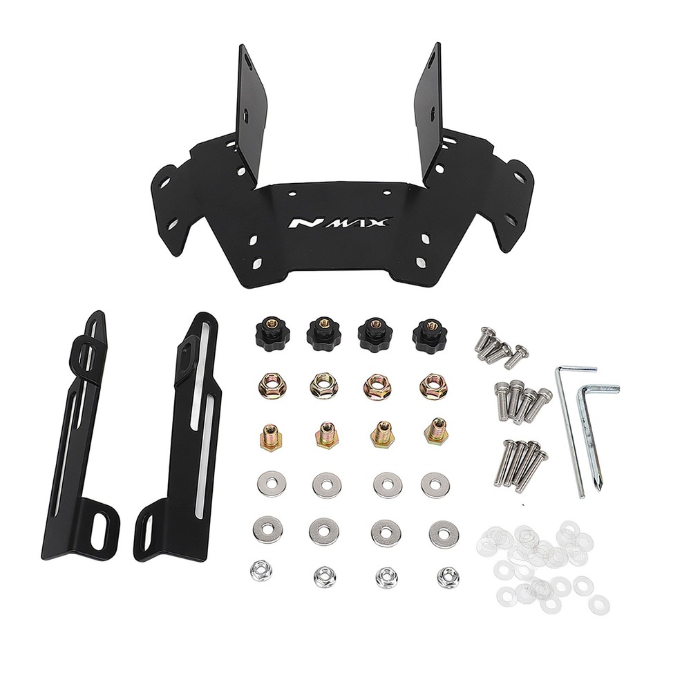 3PCS Motorcycle Bracket Adjustable Black Strong Stability Replac MIHZ