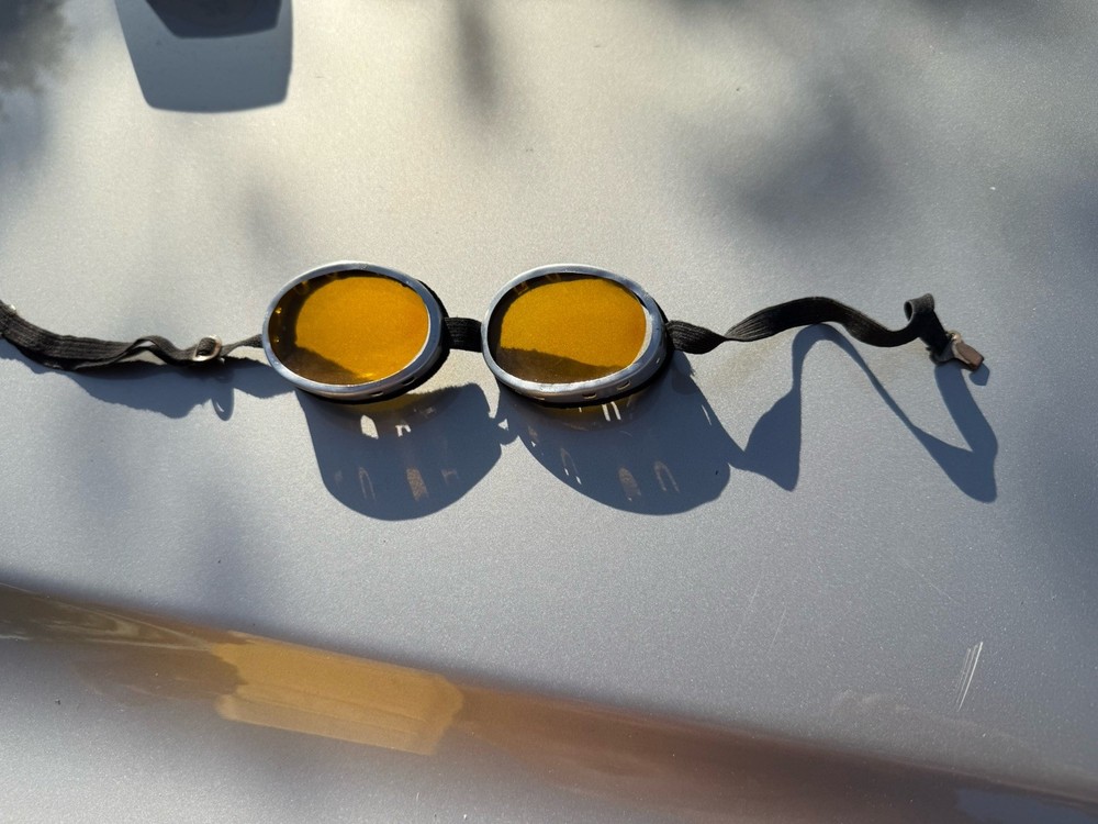 WW2 German Googles Yellow Aviator