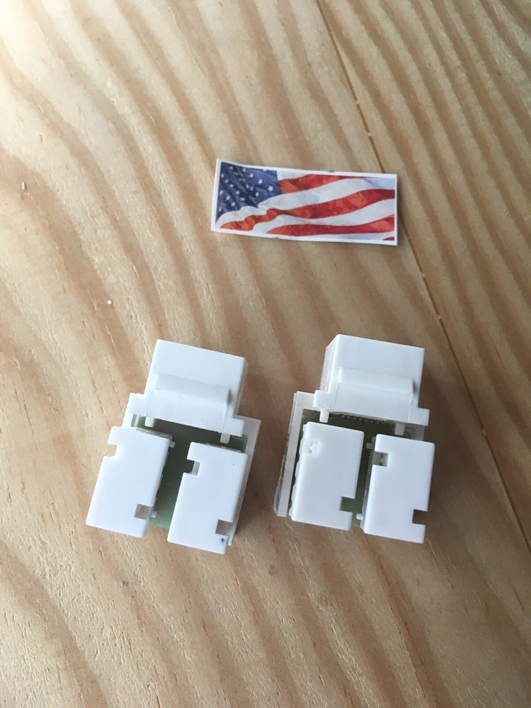 2Pcs Enhanced CAT 5 Ethernet Cable Jack US Shipping