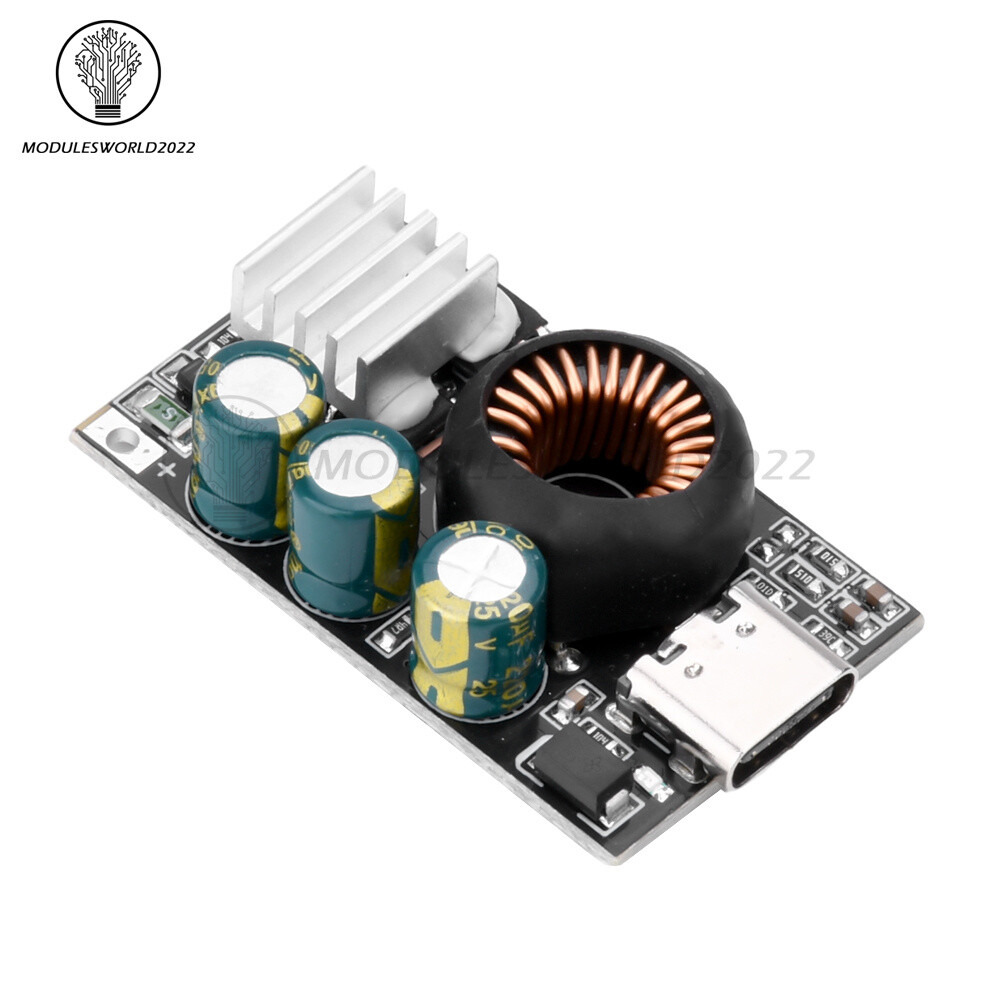 65W Type-C Mobile Phone Fast Charging Board DC Buck Car DIY Modification Module