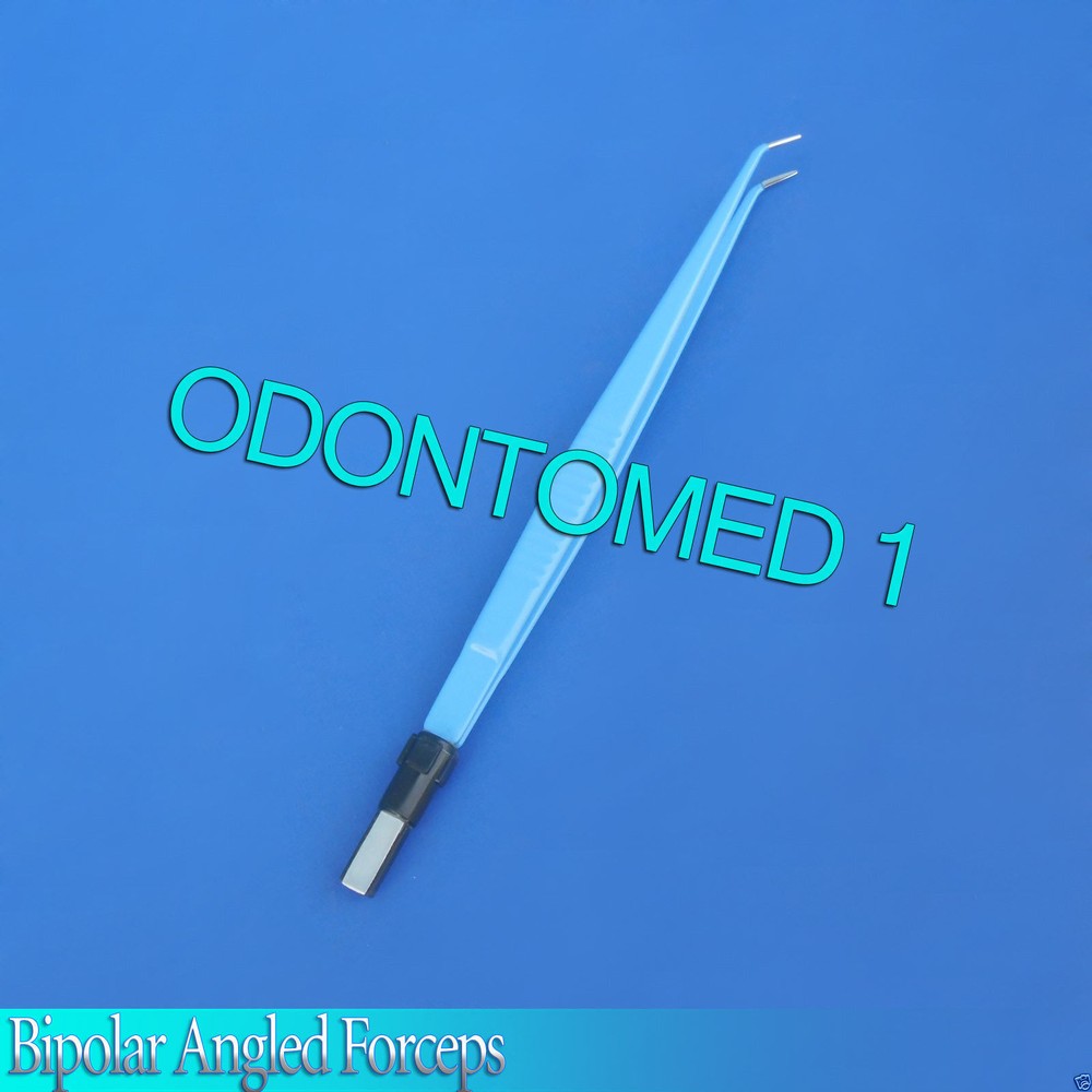 REUSABLE BIPOLAR ANGLED FORCEPS 7.75" Electrosurgical Instruments EL-004