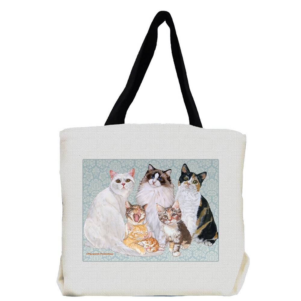 Cat Group Tote Bag, Cat Gift
