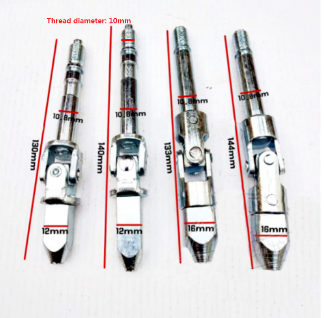 Horizontal Double Pump Jack Deflation Universal Head Universal Joint 1PC