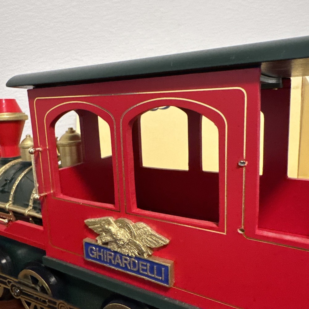 Ghirardelli Chocolates Train Engine, Wooden 15"x 8"