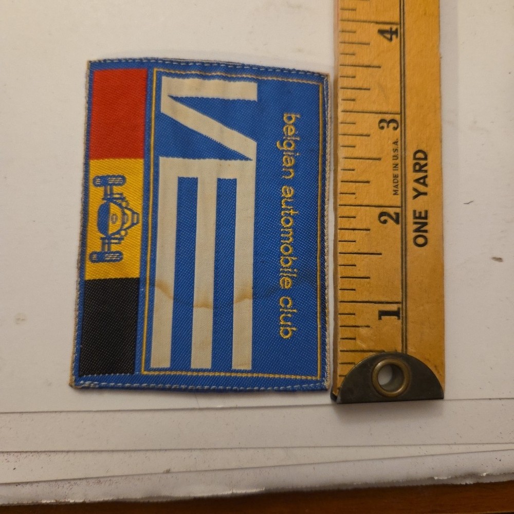 Vintage Belgian Automobile Club Patch 3.5"