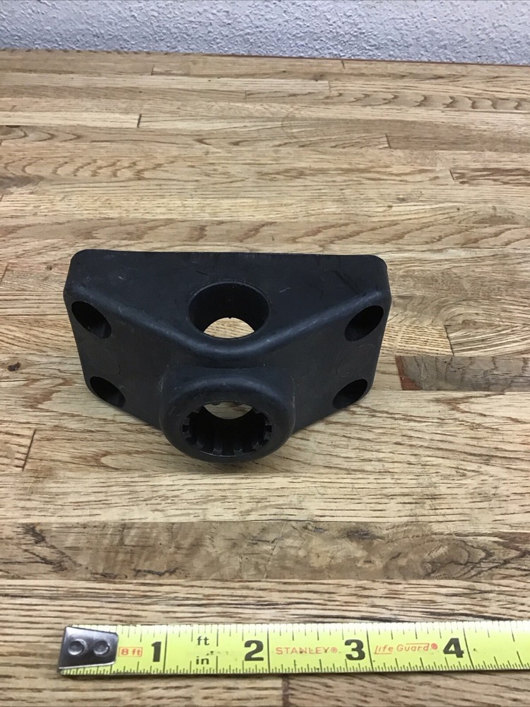 Generic Combination Side/Deck Post Mount Rod Holder Mounting Bracket Black UM-A