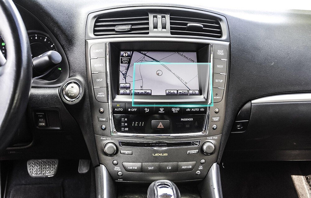 Crystal Clear Screen Protector for 2012 Lexus IS350c Vehicle Navigation