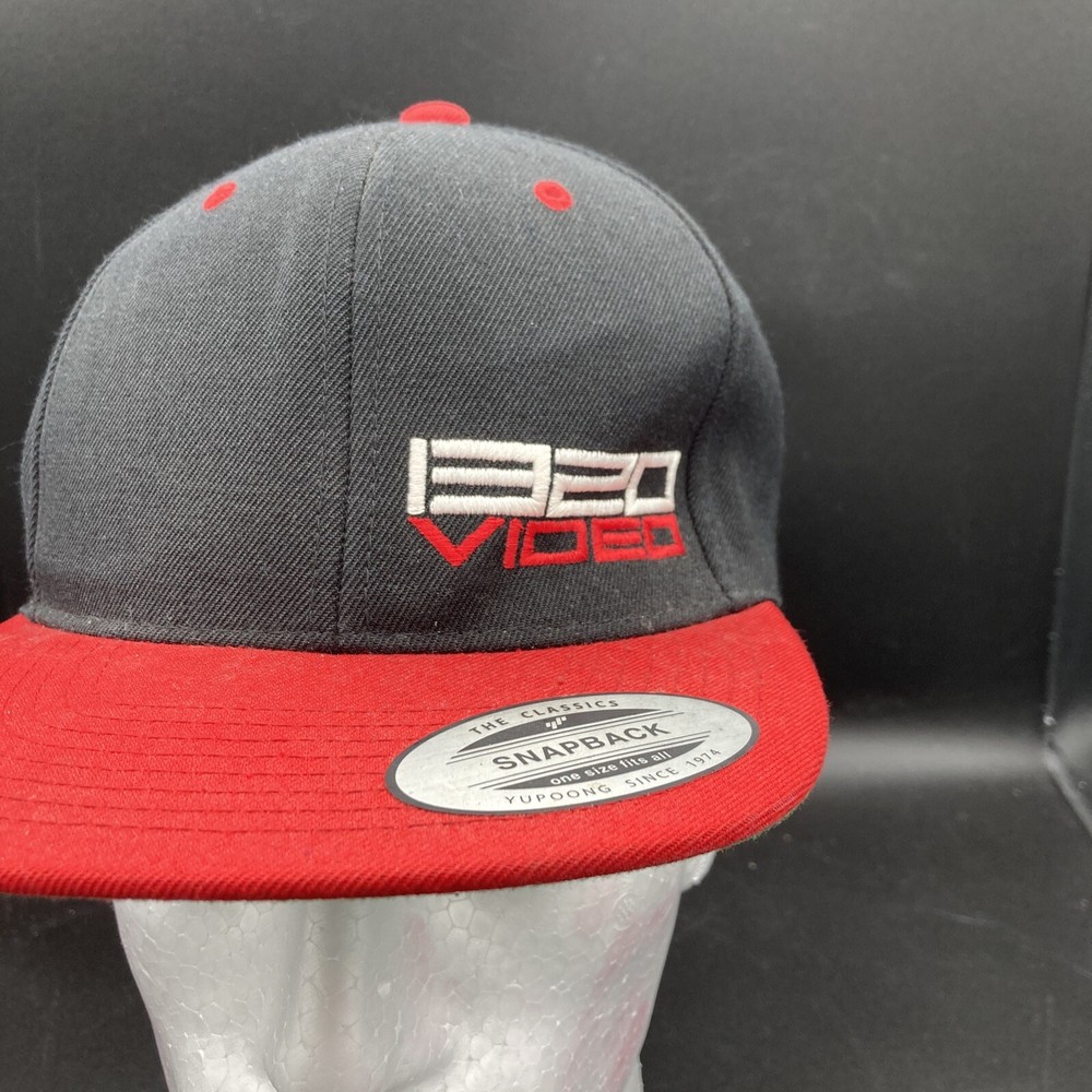 1320 Video Black & Red Snapback Hat Cap