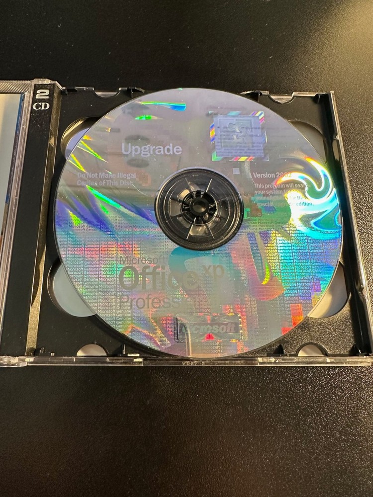 Microsoft Office XP Professional Software CD Package Version 2002