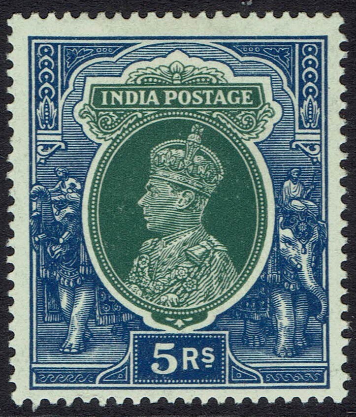 INDIA 1937 KGVI 5R
