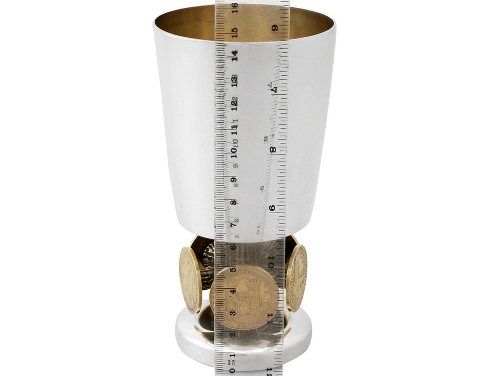 Vintage Elizabeth II Sterling Silver Goblet by Stuart Devlin