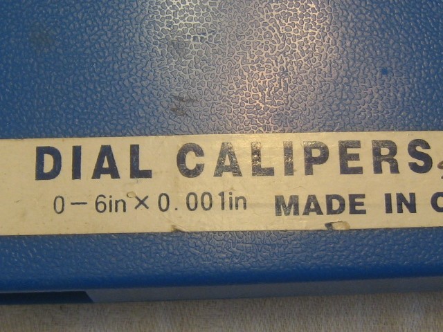 DIAL CALIPERS IN BLUE BOX MADE IN SWITZERLAND