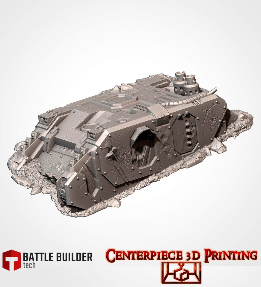 Destroyed Vehicles Tanks - 3d printed Tabletop Terrain Scenery for Grim Future