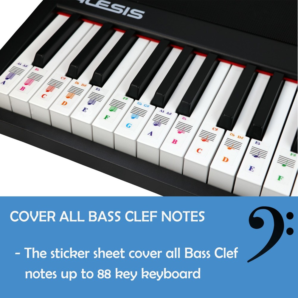 Piano and Keyboard Note Stickers 2 Pack