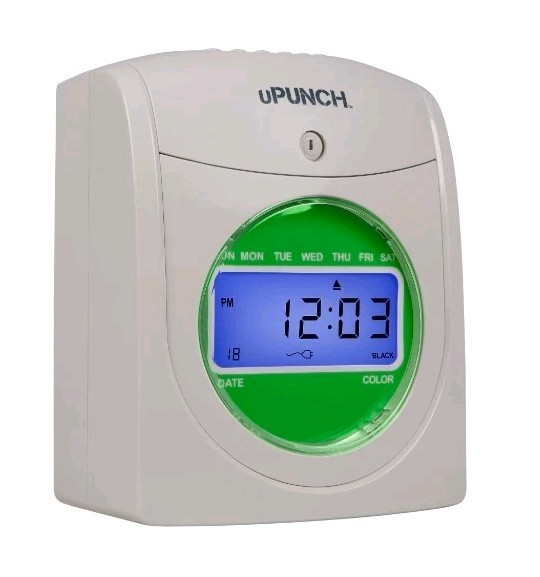Upunch HN1500C Bundle Time Clock, Missing Keys, Open Box New