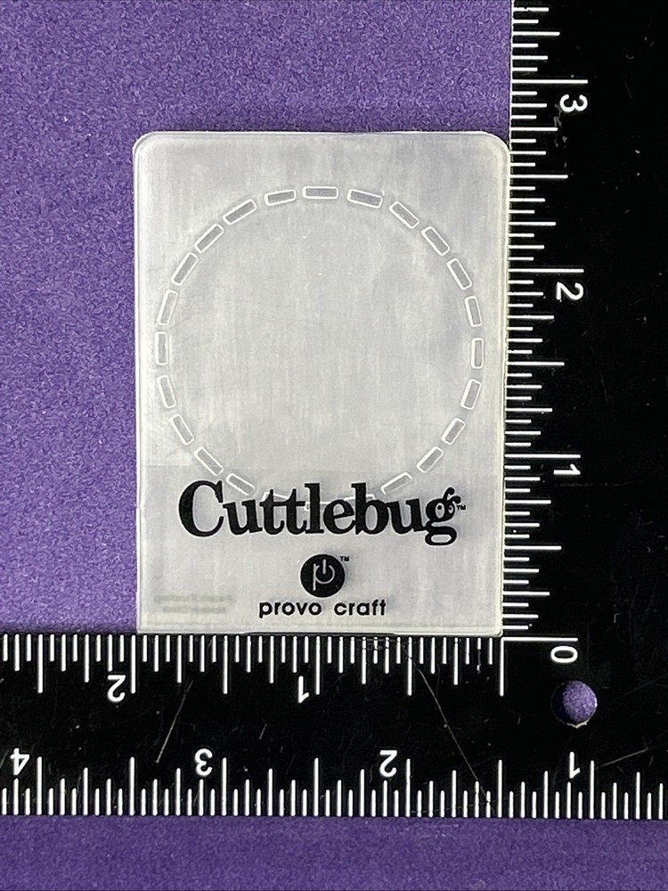 Stitched Frame Embossing Folder Cuttlebug Provo Craft Card Making Scrapbooking