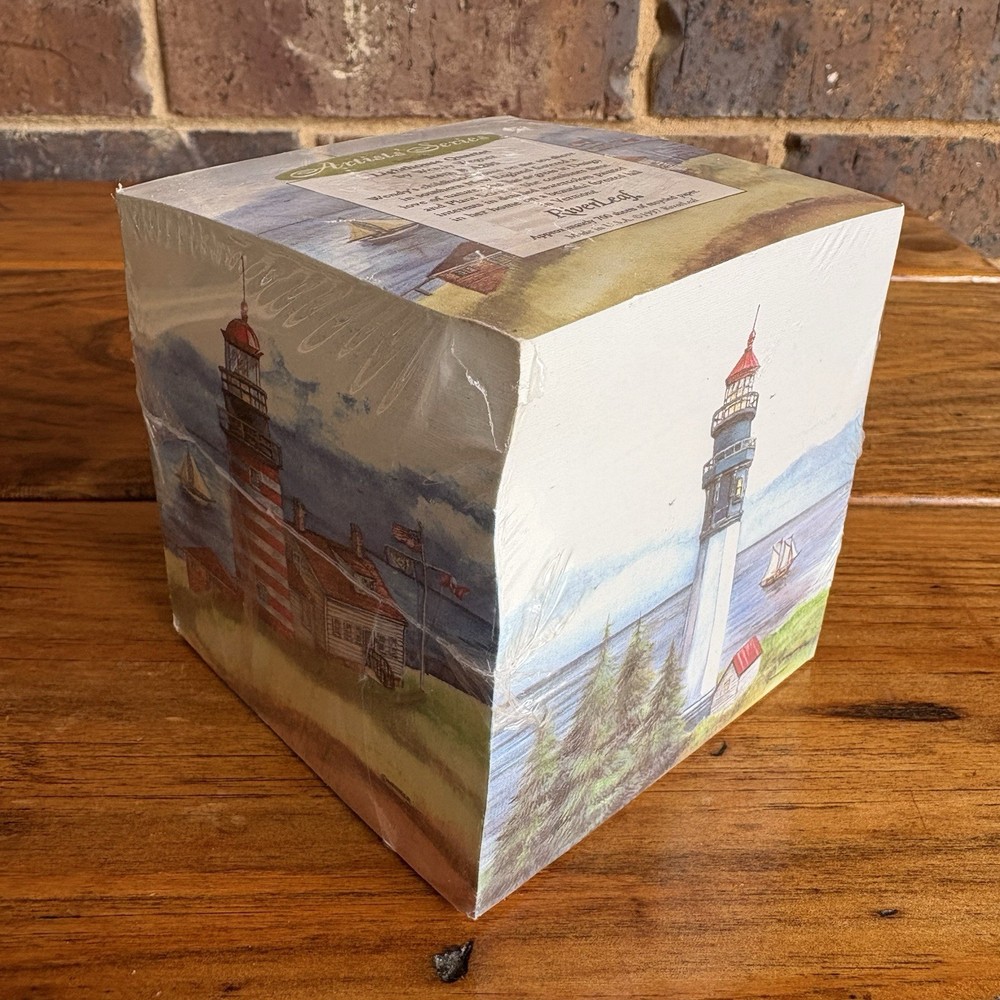 Vintage Note Cube Lighthouse Quartet By Wendy Wagner 700 Sheets 3.5x3.5”
