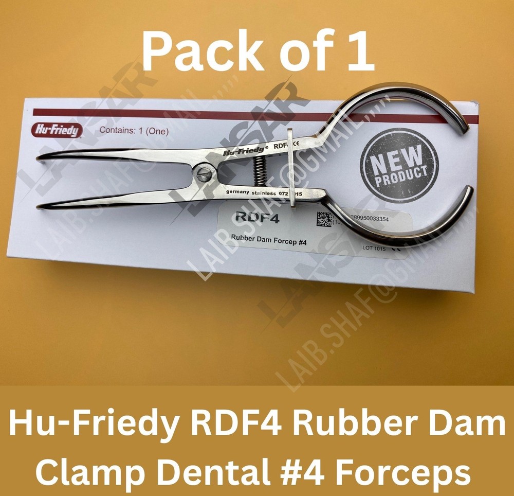 Hu Friedy RDF4 Forceps Dental Rubber Dam Clamp